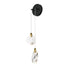 ET2 Pebble Wall Sconce in Black / Polished Gold Finish Model: E11072-122BKPG