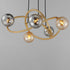 ET2 Planetary Chandelier in Gold Finish Model: E24185-148GLD