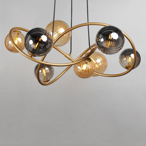 ET2 Planetary Chandelier in Gold Finish Model: E24188-148GLD
