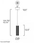ET2 Pleat Single Pendant Model: E25038-WTBK