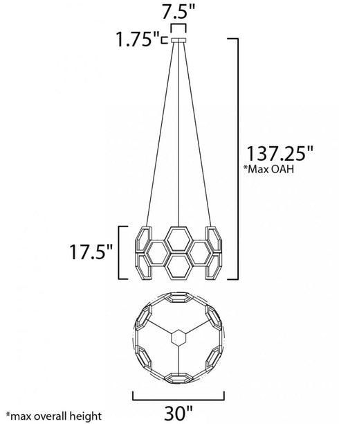 ET2 Polygon Single Pendant Model: E24893-PC