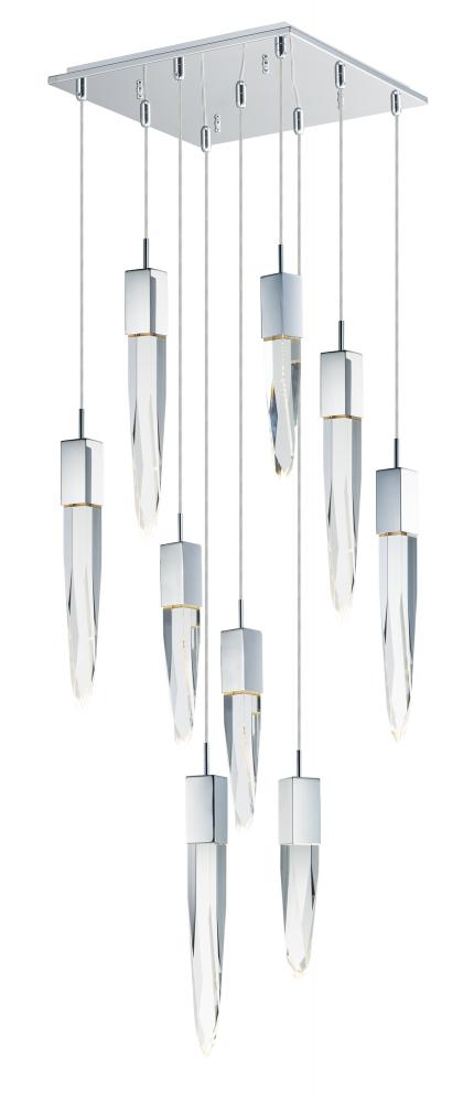 ET2 Quartz Multi Light Pendant in Polished Chrome Finish Model: E31246-20PC