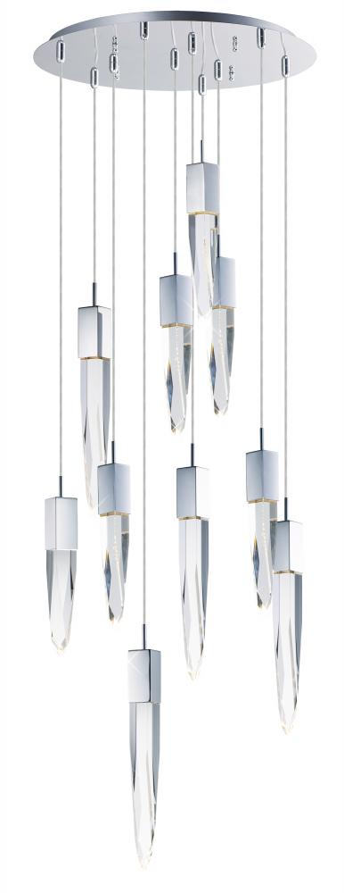 ET2 Quartz Multi Light Pendant in Polished Chrome Finish Model: E31247-20PC