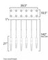 ET2 Quartz Multi Light Pendant Model: E31248-20BK