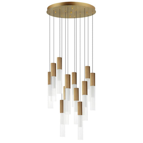 ET2 Reeds Multi Light Pendant Model: E11019-144GLD