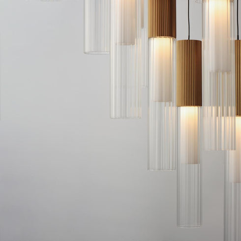 ET2 Reeds Multi Light Pendant Model: E11019-144GLD