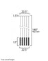 ET2 Reeds Multi Light Pendant Model: E11019-144GLD