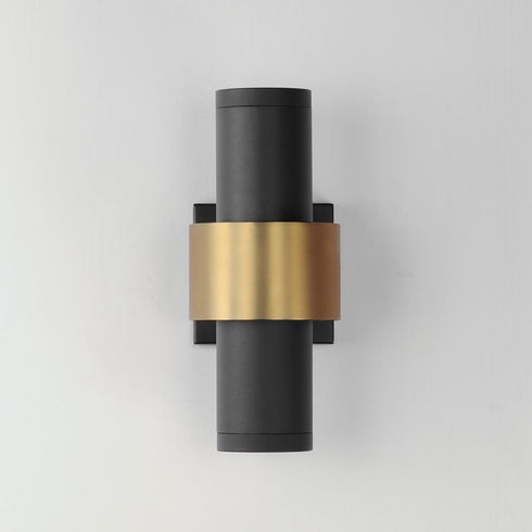 ET2 Reveal Outdoor Outdoor Wall Mount in Black / Gold Finish Model: E34754-BKGLD