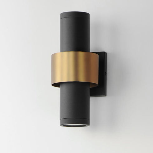 ET2 Reveal Outdoor Outdoor Wall Mount in Black / Gold Finish Model: E34754-BKGLD
