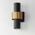 ET2 Reveal Outdoor Outdoor Wall Mount in Black / Gold Finish Model: E34754-BKGLD