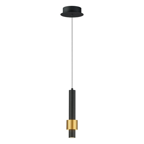 ET2 Reveal Single Pendant in Black / Gold Finish Model: E24751-BKGLD