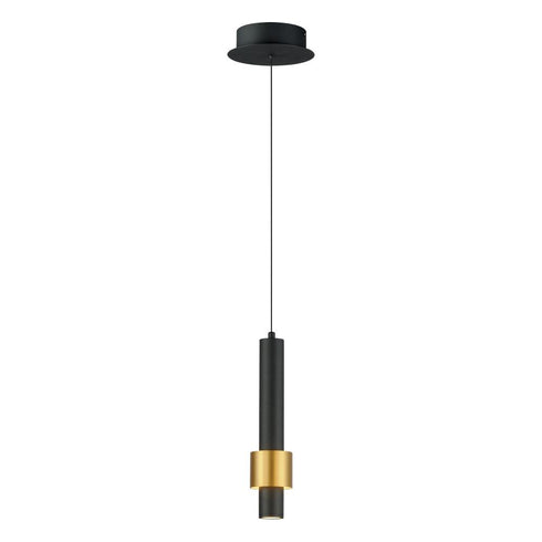 ET2 Reveal Single Pendant in Black / Gold Finish Model: E24751-BKGLD