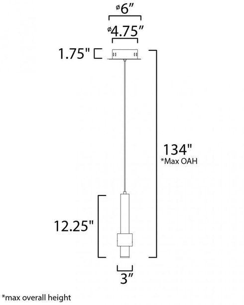 ET2 Reveal Single Pendant Model: E24751-SNSBR