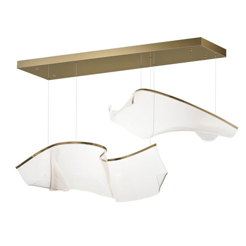ET2 Rinkle Multi Light Pendant in Brushed Gunmetal Finish Model: E24882-133BGM