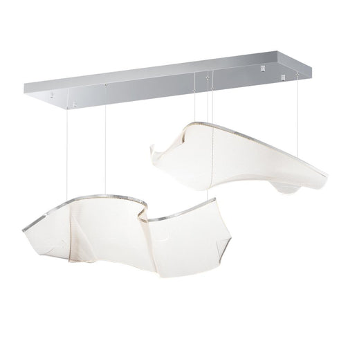 ET2 Rinkle Multi Light Pendant in Brushed Gunmetal Finish Model: E24882-133BGM