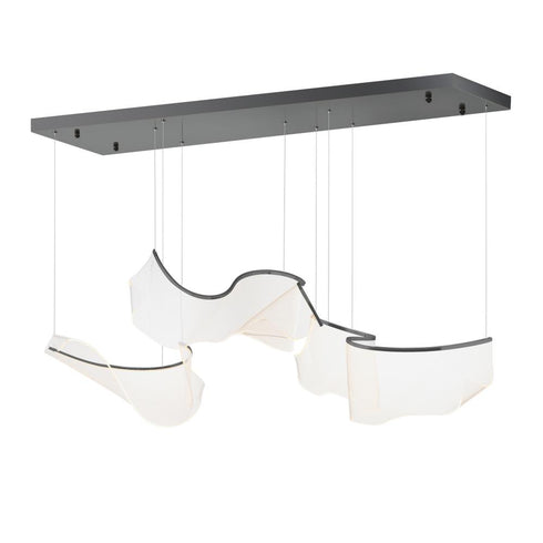 ET2 Rinkle Multi Light Pendant in Brushed Gunmetal Finish Model: E24883-133BGM