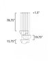 ET2 Rinkle Multi Light Pendant Model: E24873-133PC