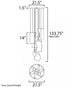 ET2 Rinkle Multi Light Pendant Model: E24875-133PC
