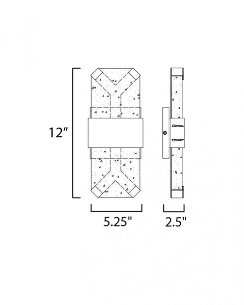 ET2 Rune Outdoor Wall Mount Model: E30132-24BK