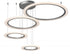 ET2 Saturn II LED Multi Light Pendant Model: E22662-11MS