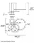 ET2 Saturn II LED Multi Light Pendant Model: E22662-11MS
