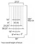 ET2 Saturn II LED Multi Light Pendant Model: E22664-11MS