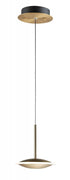 ET2 Saucer Mini Pendant Model: E21541-90BKGLD