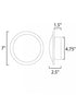 ET2 Saucer Wall Sconce Model: E21540-90BKGLD