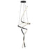 ET2 Serpentine Multi Light Pendant in Black Finish Model: E30667-BK