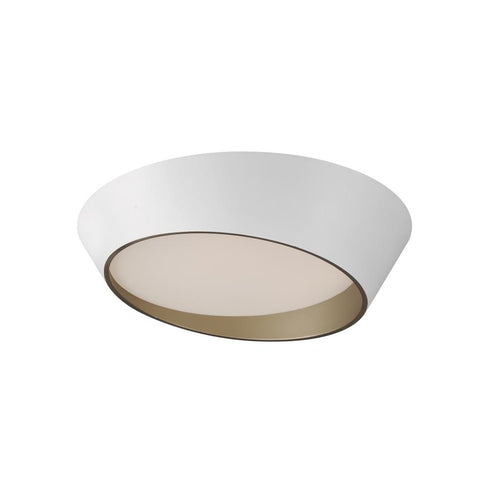 ET2 Slant Flush Mount in White/Gold Finish Model: E51032-WTGLD