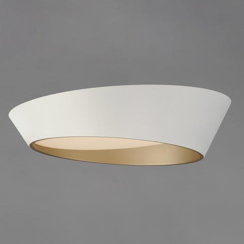 ET2 Slant Flush Mount in White/Gold Finish Model: E51032-WTGLD