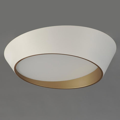 ET2 Slant Flush Mount in White/Gold Finish Model: E51032-WTGLD