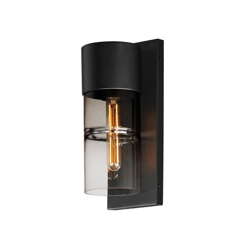 ET2 Smokestack Outdoor Wall Mount in Black Finish Model: E26142-142BK