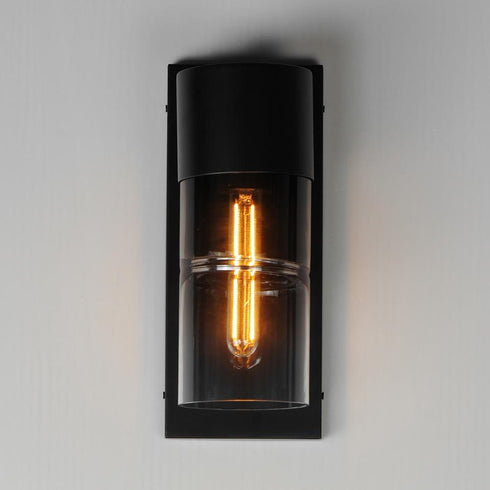 ET2 Smokestack Outdoor Wall Mount in Black Finish Model: E26142-142BK