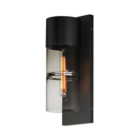 ET2 Smokestack Outdoor Wall Mount in Black Finish Model: E26144-142BK