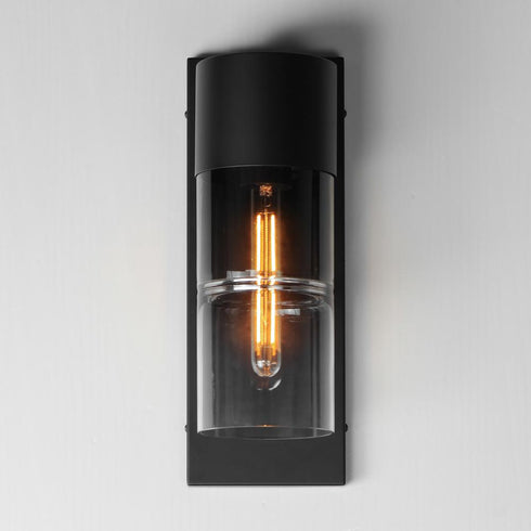 ET2 Smokestack Outdoor Wall Mount in Black Finish Model: E26144-142BK