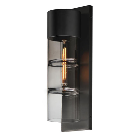 ET2 Smokestack Outdoor Wall Mount in Black Finish Model: E26146-142BK