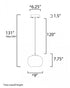 ET2 Soji Single Pendant Model: E25065-92BKGLD