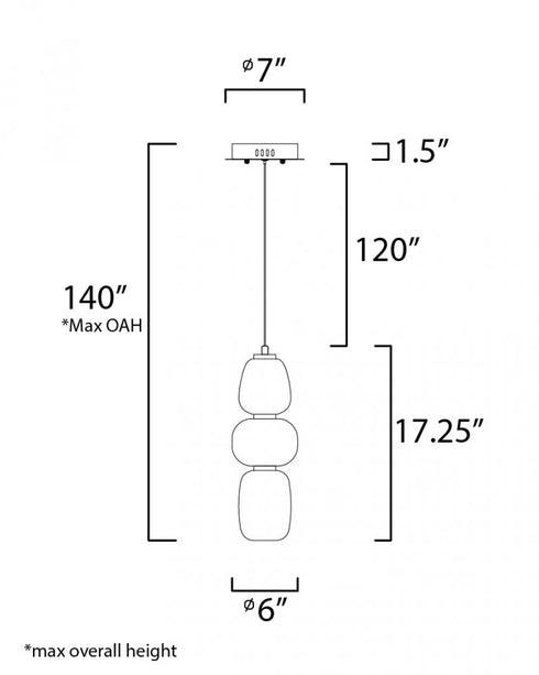 ET2 Soji Single Pendant Model: E25067-92BKGLD