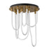ET2 Solar Powered Soleil Flush Mount Chandelier in Black Finish Model: E24987-BK