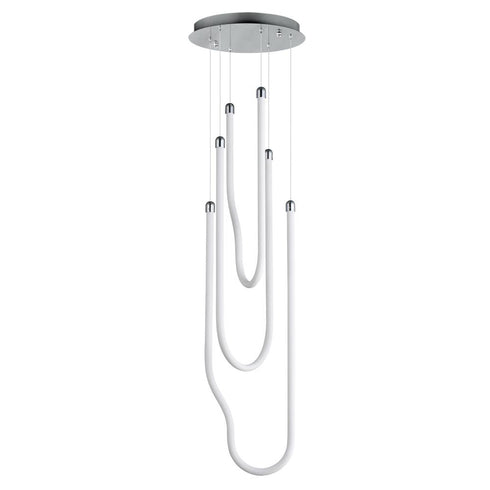 ET2 Solar Powered Soleil Multi Light Pendant in Black Finish Model: E24983-BK