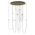 ET2 Solar Powered Soleil Multi Light Pendant in Black Finish Model: E24988-BK
