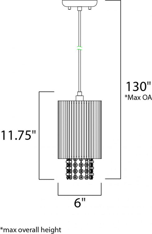 ET2 Spiral Single Pendant Model: E23140-10PC