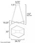 ET2 Stealth Linear Pendant Model: E30576-BK
