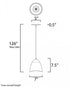 ET2 Sway Single Pendant Model: E25034-WT