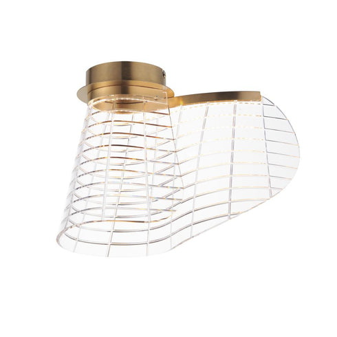 ET2 Tartan Flush Mount in Brushed Champagne Finish Model: E24810-82BCN
