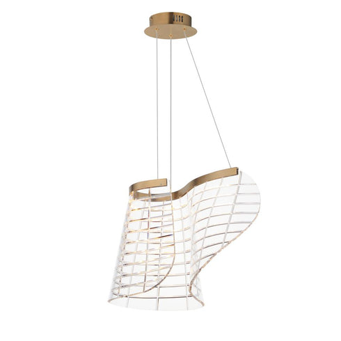 ET2 Tartan Single Pendant in Brushed Champagne Finish Model: E24812-82BCN