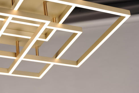 ET2 Traverse LED Entry Foyer Pendant in Champagne Finish Model: E21515-CHP