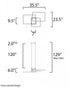 ET2 Traverse LED Multi Light Pendant Model: E21515-BK