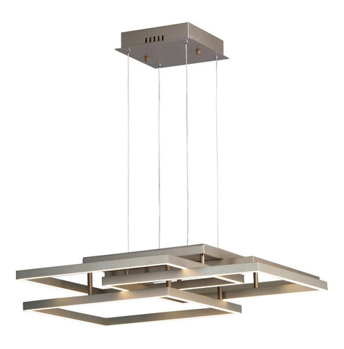 ET2 Traverse LED Single Pendant in Champagne Finish Model: E21516-CHP